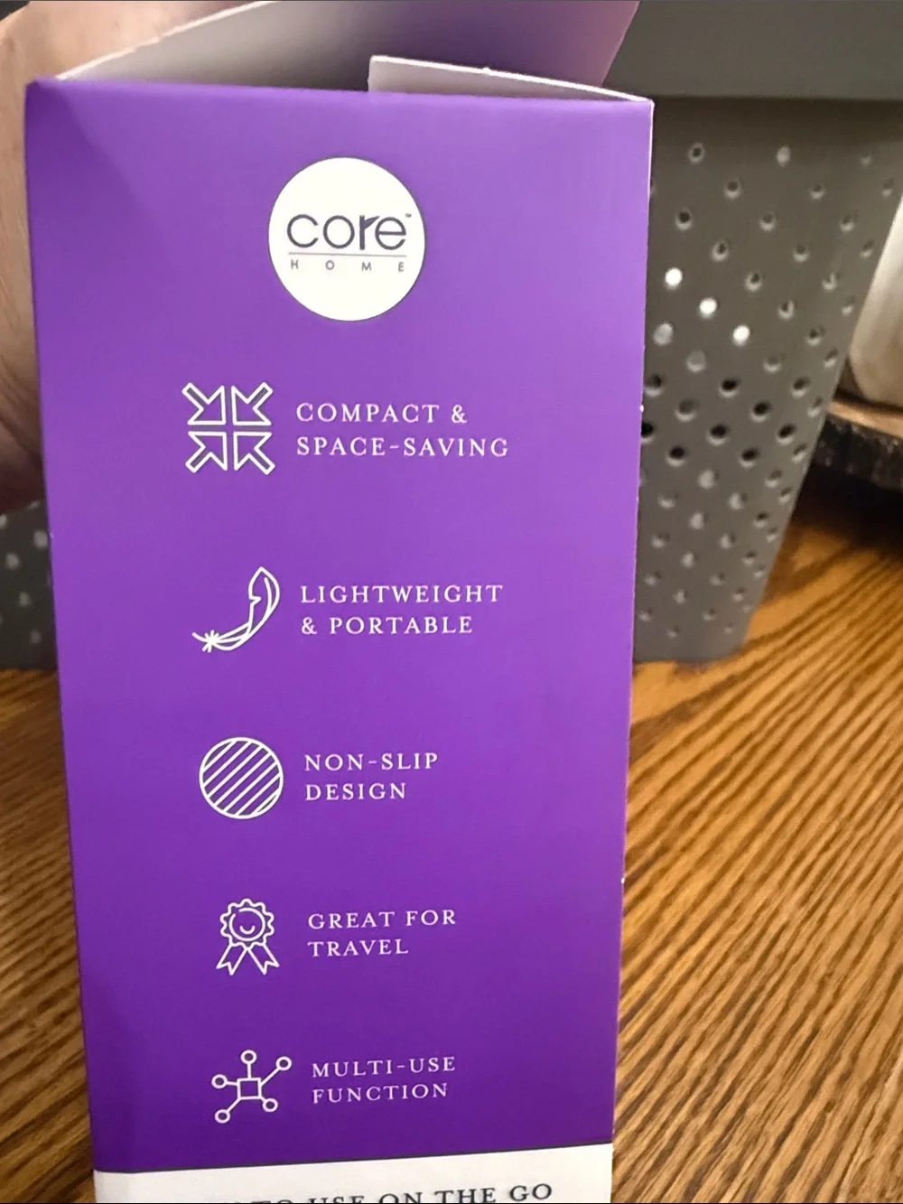 Core Home Foldable Travel Hangers - Purple & Pink, 10 Pack New in Box